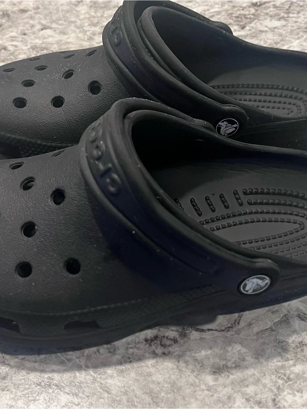 CROCS Kids Black Slip-On Clogs